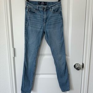 Womens Hollister high rise super skinny soft stretch jeans